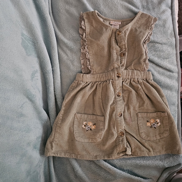 Daisy Fuentes Green Matching Set with Cuoduroy Dress Floral Long Sleeve Tee - Picture 8 of 13